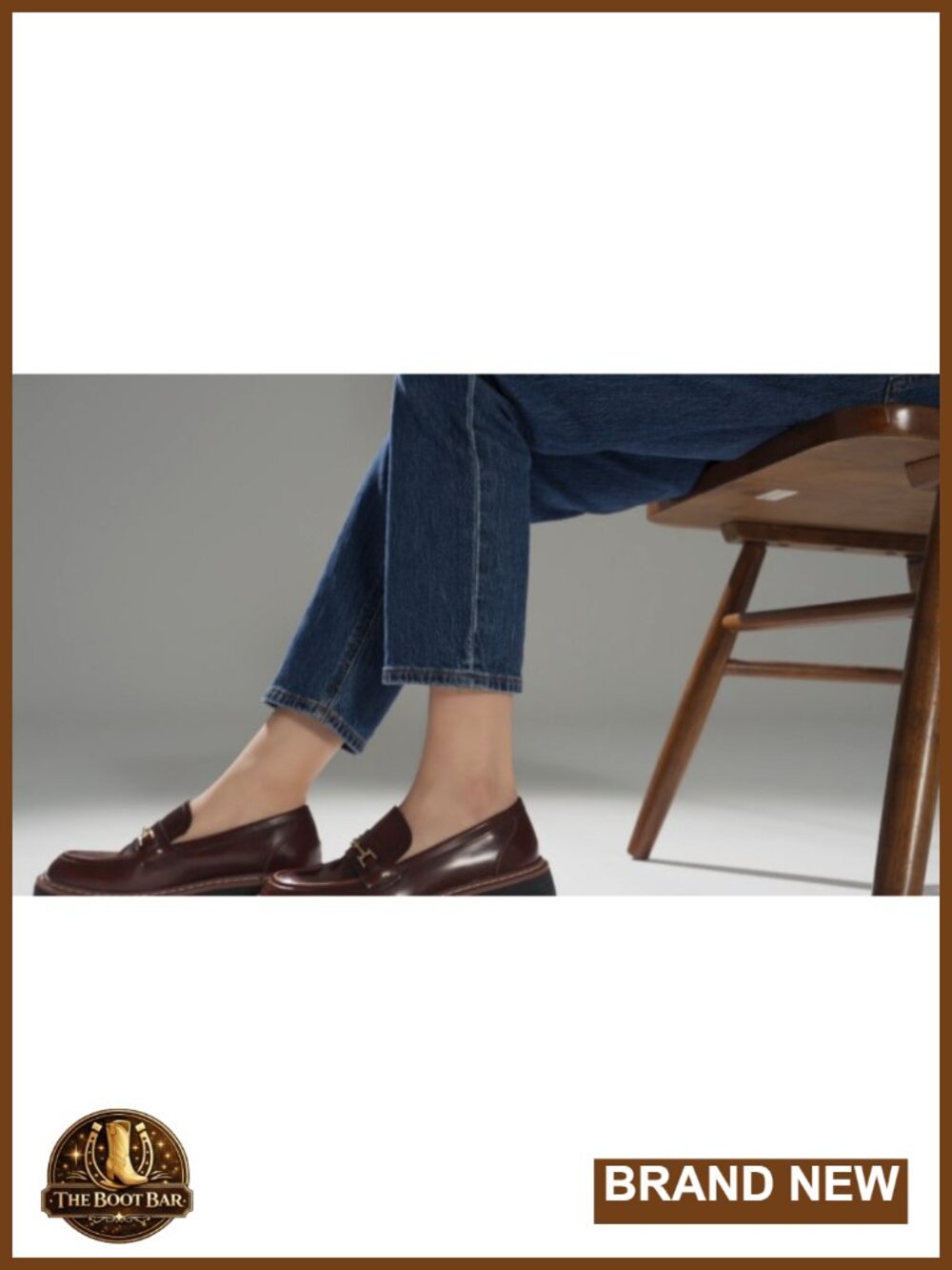 Platform Chunky Loafers Square Toe Horsebit Slip-On Faux Leather Work Shoes - Picture 6 of 6